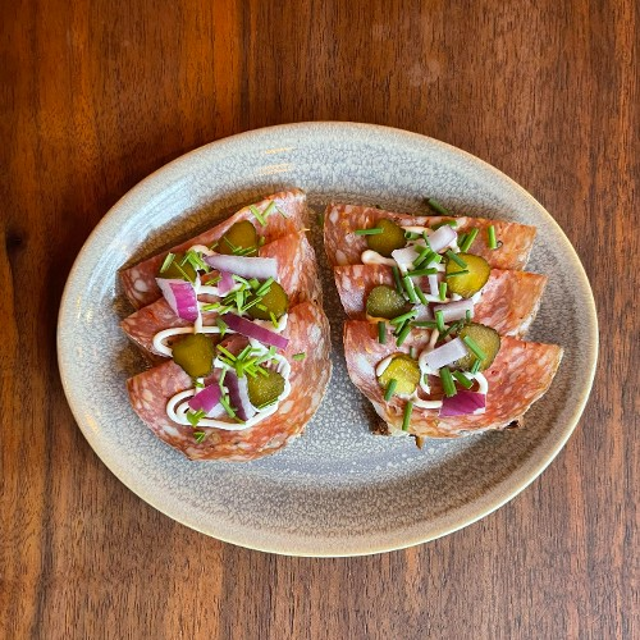 Salami Capri on Rye.